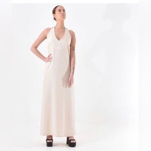 Lotus Eaters | Nissiros Oatmeal Maxi Dress